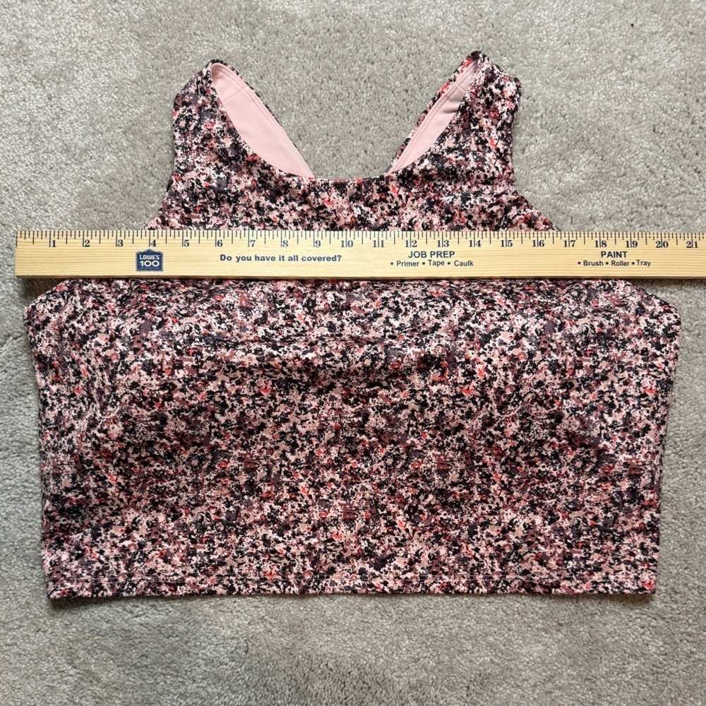 ATHLETA Tulip Pink Print Conscious Crop Top Sports Bra Multiple Sizes D - DD+ - Picture 12 of 16